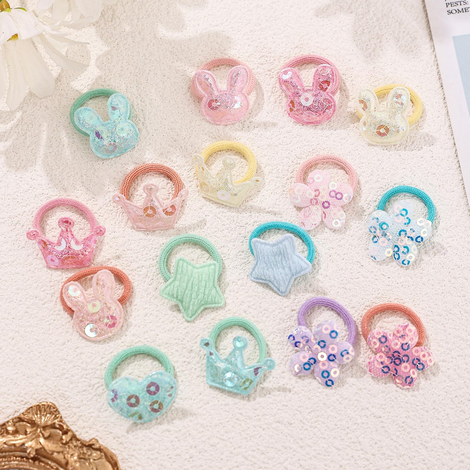 LIUCHENLIIVY girls hair ties soft elastic for comfortable all-day wear.