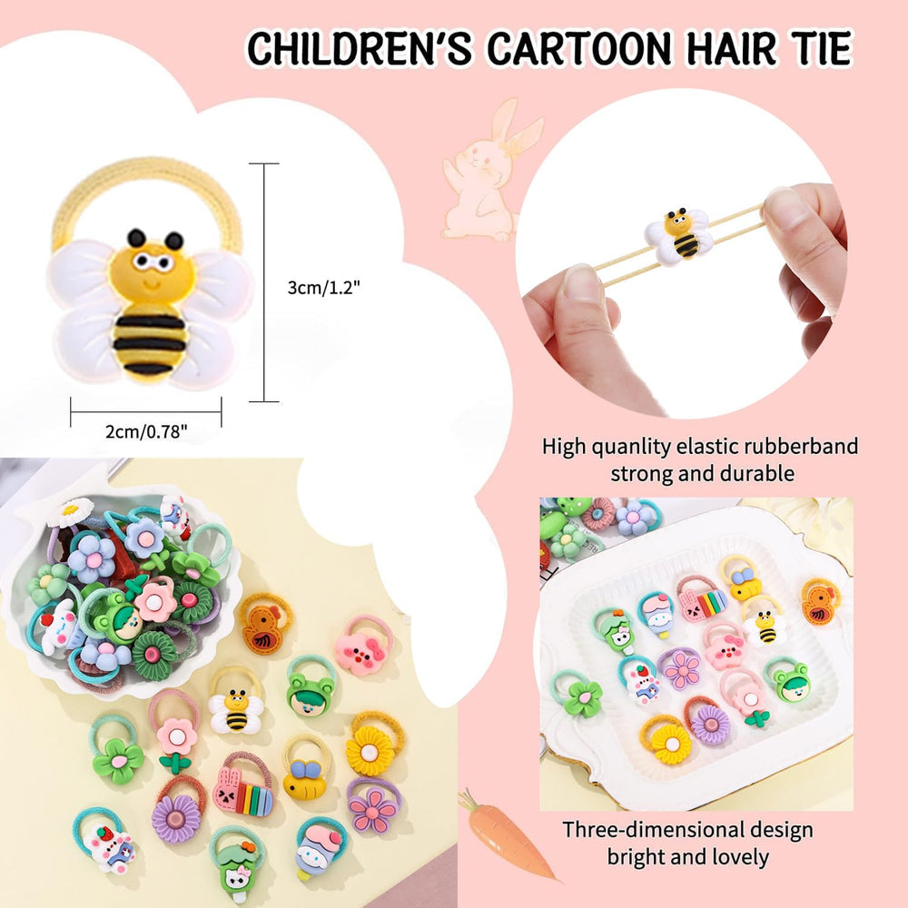 LIUCHENLIIVY soft-stretch ponytail holders protect delicate hair without metal parts.