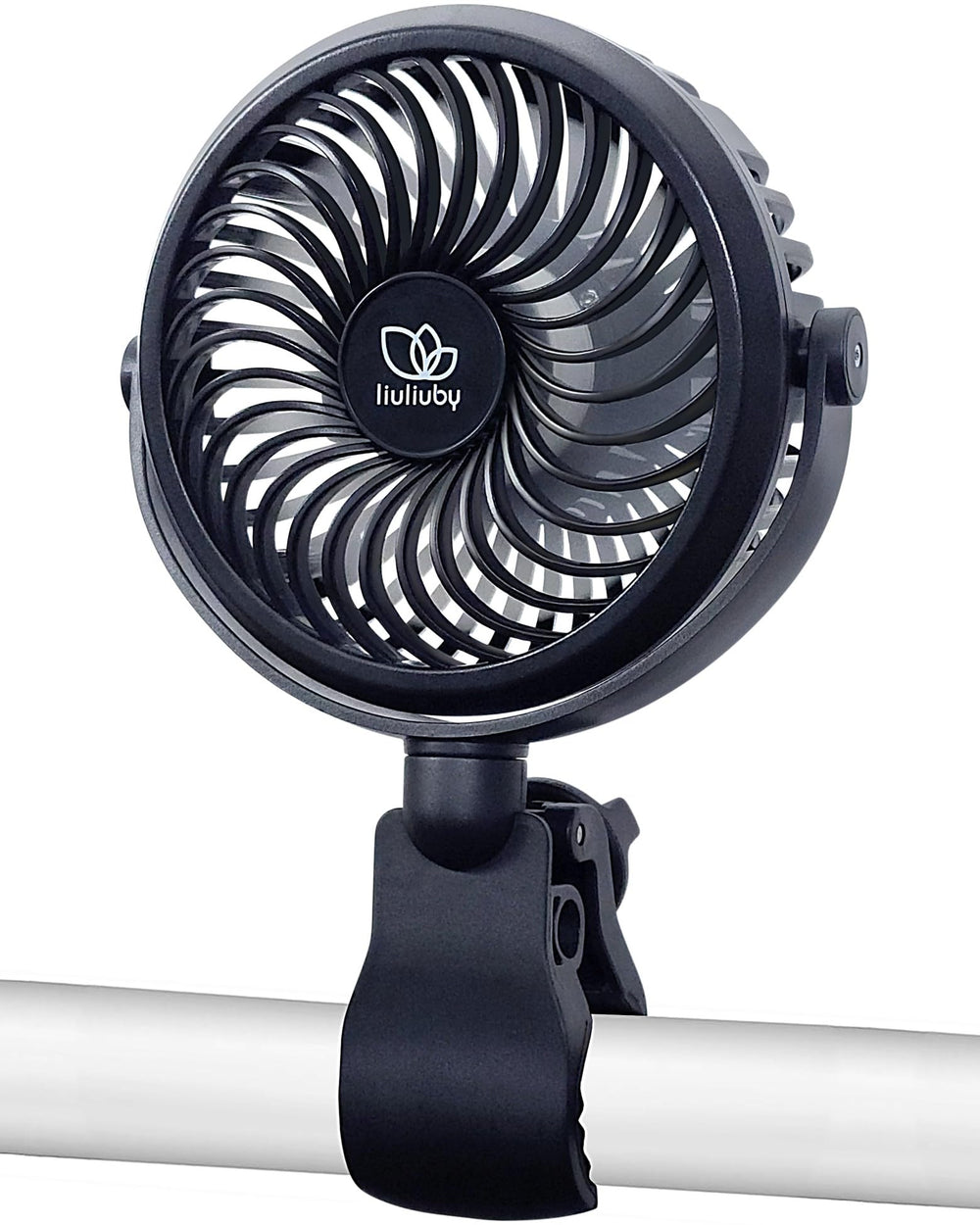 liuliuby Baby Stroller Fan clipped to a stroller, secure clip-on airflow for on-the-go use