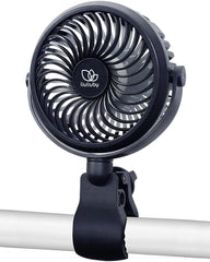 liuliuby Baby Stroller Fan clipped to a stroller, secure clip-on airflow for on-the-go use