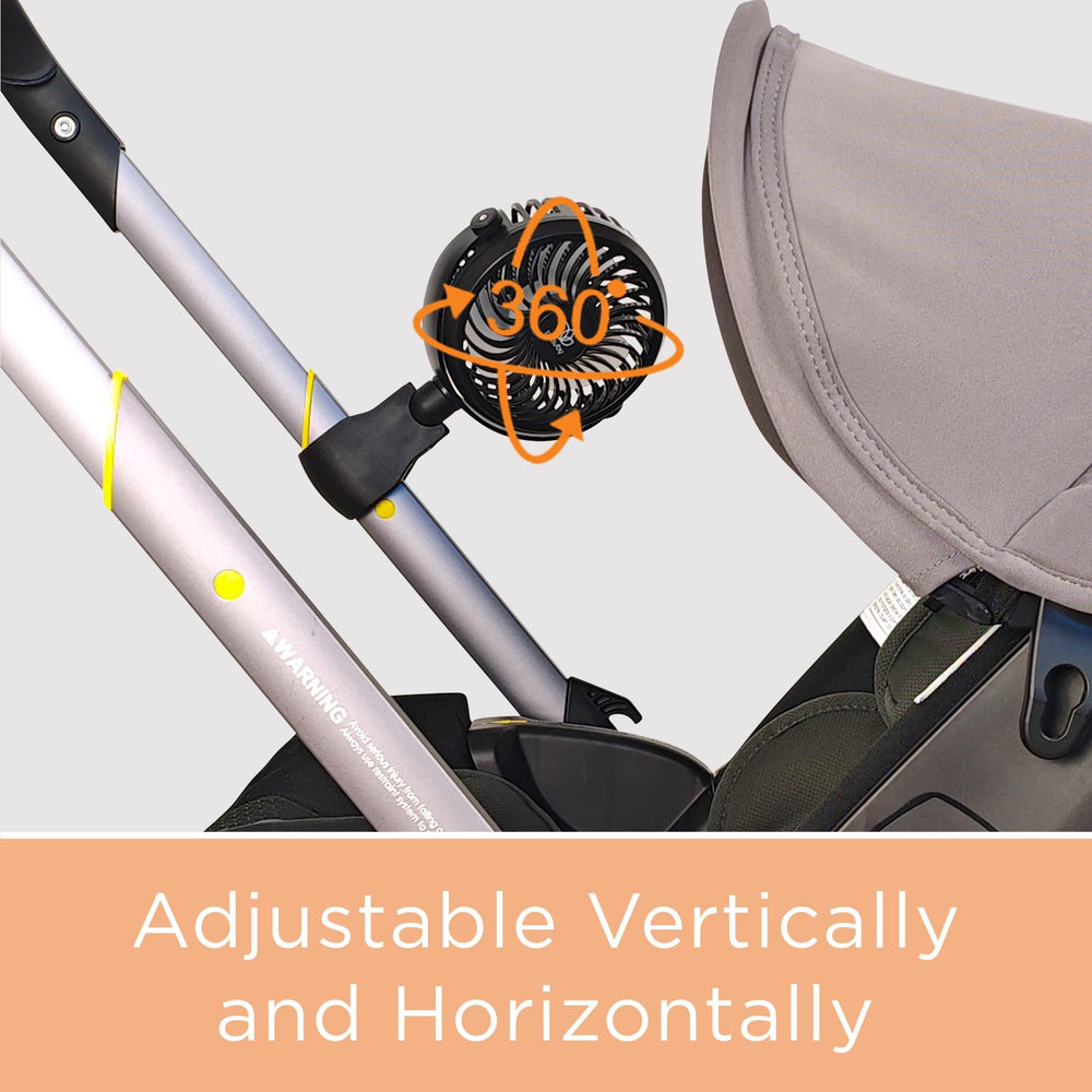 liuliuby Stroller Fan battery 2600mAh for long outdoor use
