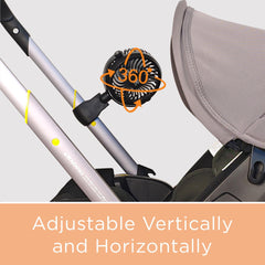liuliuby Stroller Fan battery 2600mAh for long outdoor use