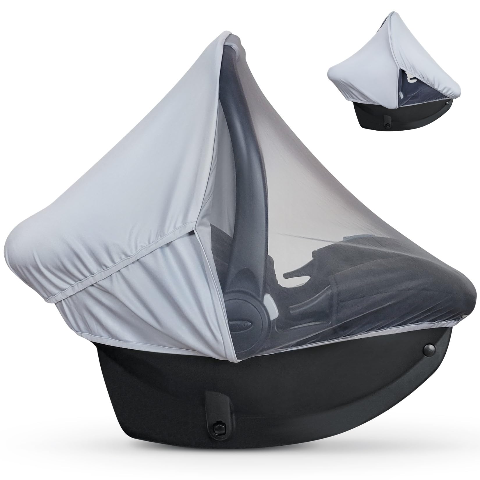 liuliuby Summer Car Seat Cover sun shade gray for UV protection