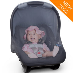liuliuby Summer Car Seat Cover two-layer design gray