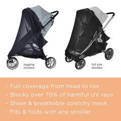 Liuliuby see-through mesh letting baby watch surroundings while shaded