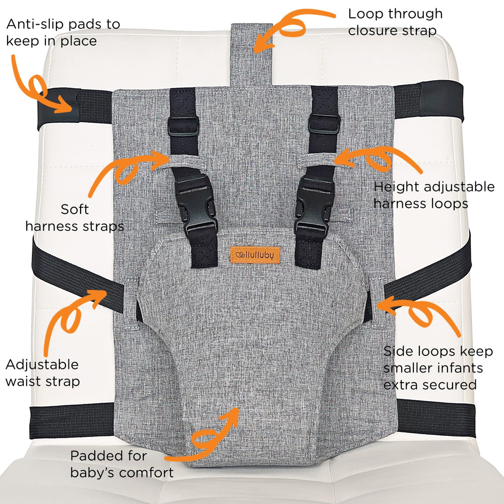 Liuliuby machine washable straps and fabric for easy cleanup.