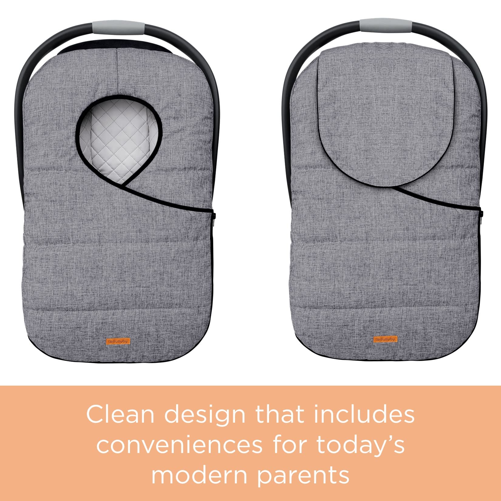 Liuliuby front-zip design enables easy in-and-out access.