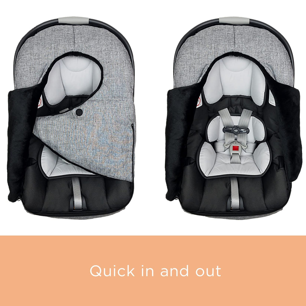 Liuliuby universal-fit cover with stretchy edges for snug car-seat fit.