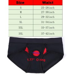 liuun strapless strap underwear red back view demonstrates seamless under clothing fit.