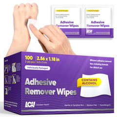 Livaclean Health adhesive remover wipes in a box for single-use convenience and on-the-go care