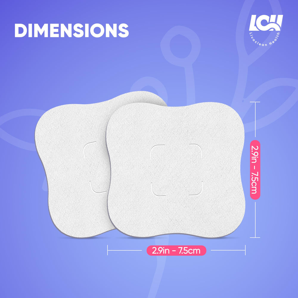 Livaclean Health hydrogel nipple pad cooling closeup for soothing relief.