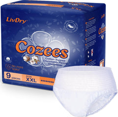 LivDry Cozees cotton top sheet for breathable comfort.