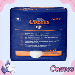 LivDry Cozees waterproof backing guards against leaks.