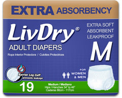 LivDry protective underwear front view for discreet all-day protection and comfort.