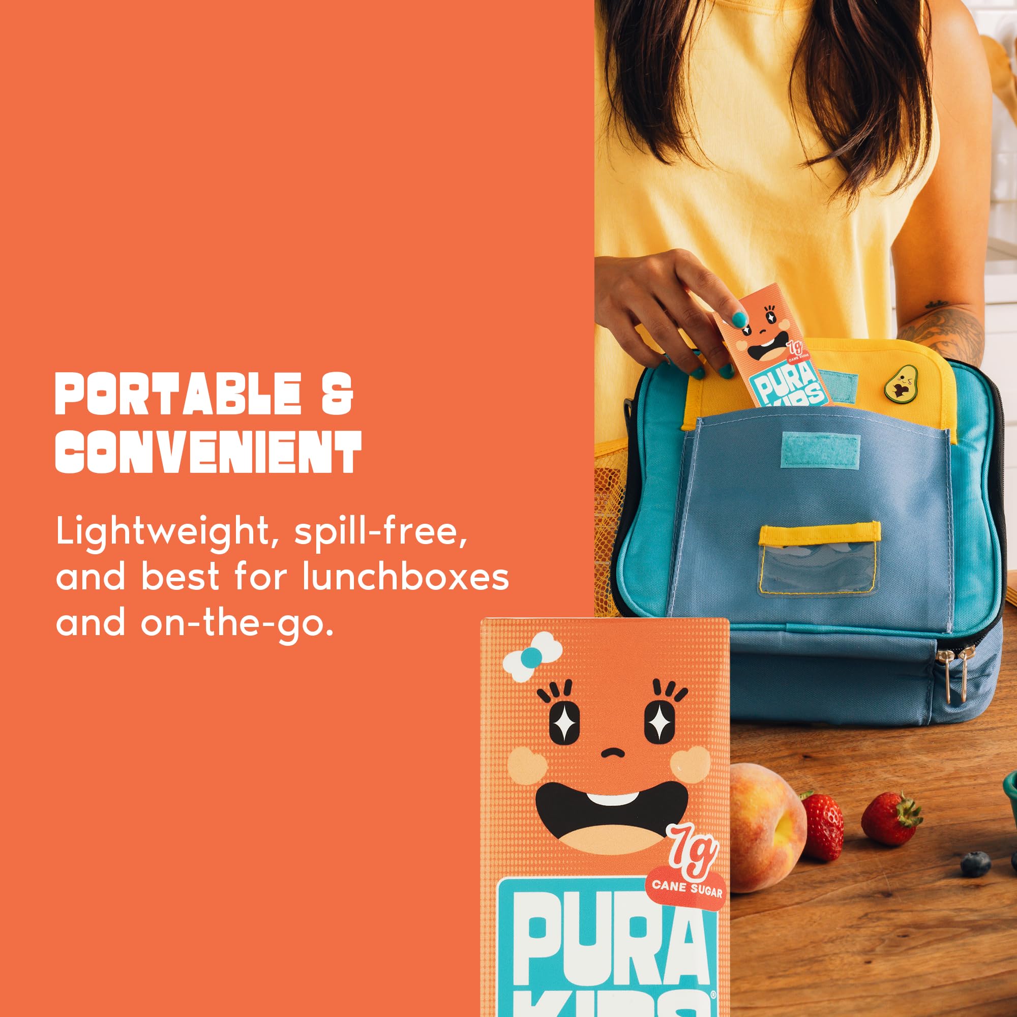 LIVE A LITTLE PURA non-GMO vegan label on packaging.