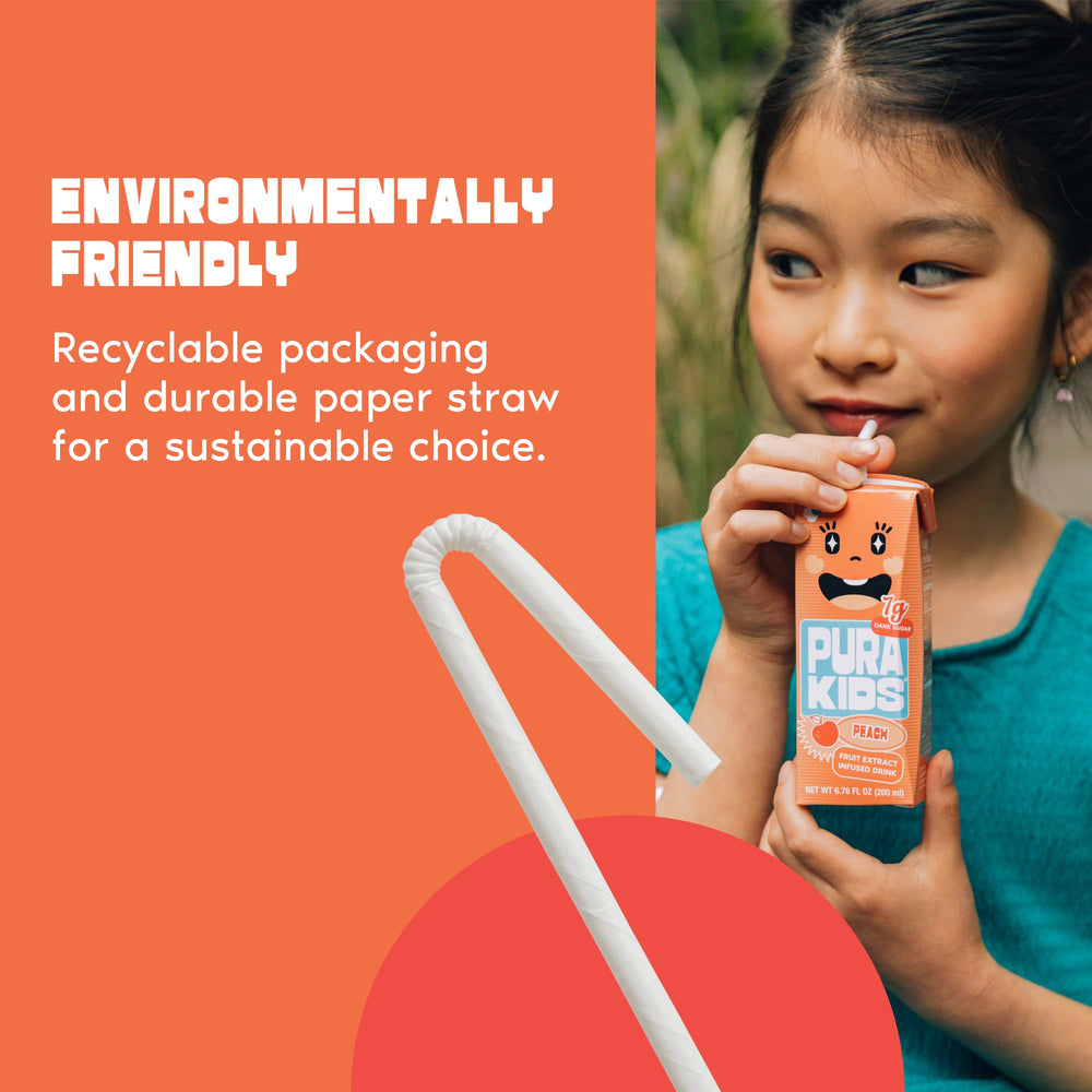 LIVE A LITTLE PURA ingredient label highlights real fruit extract.