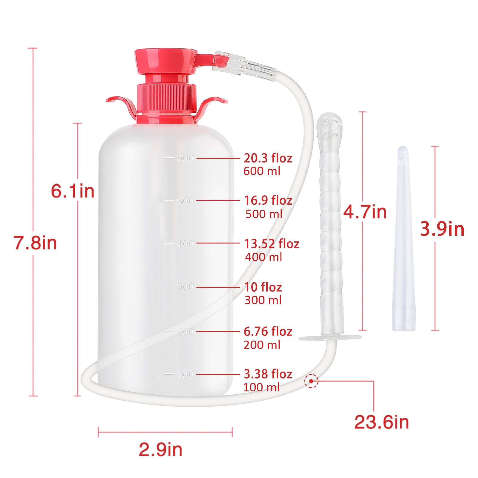 LIVE4COOL Douche nozzle 9-holes for 360-degree cleansing.