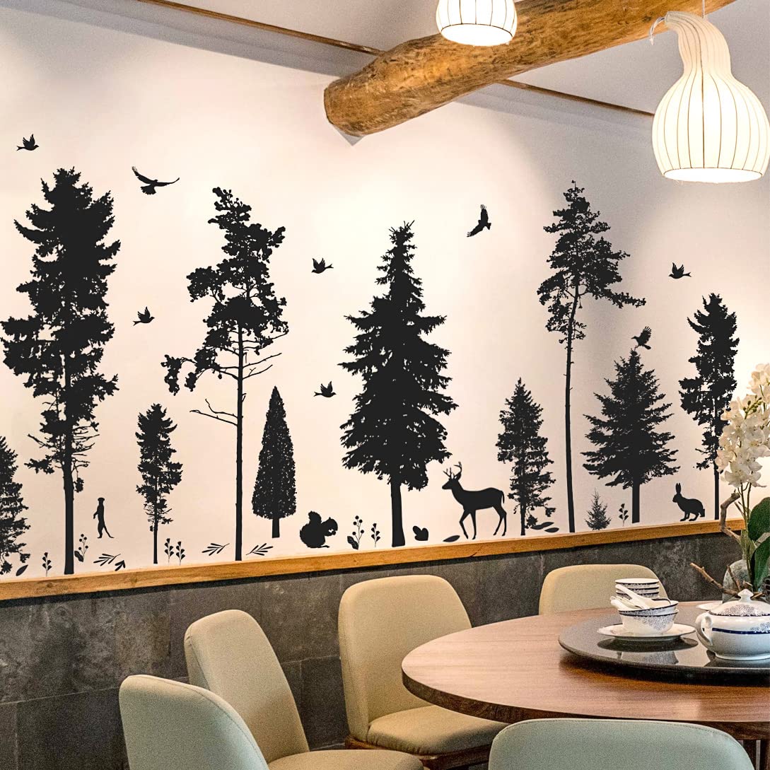 LiveGallery animal jungle trees wall decals add whimsy to nurseries and living rooms