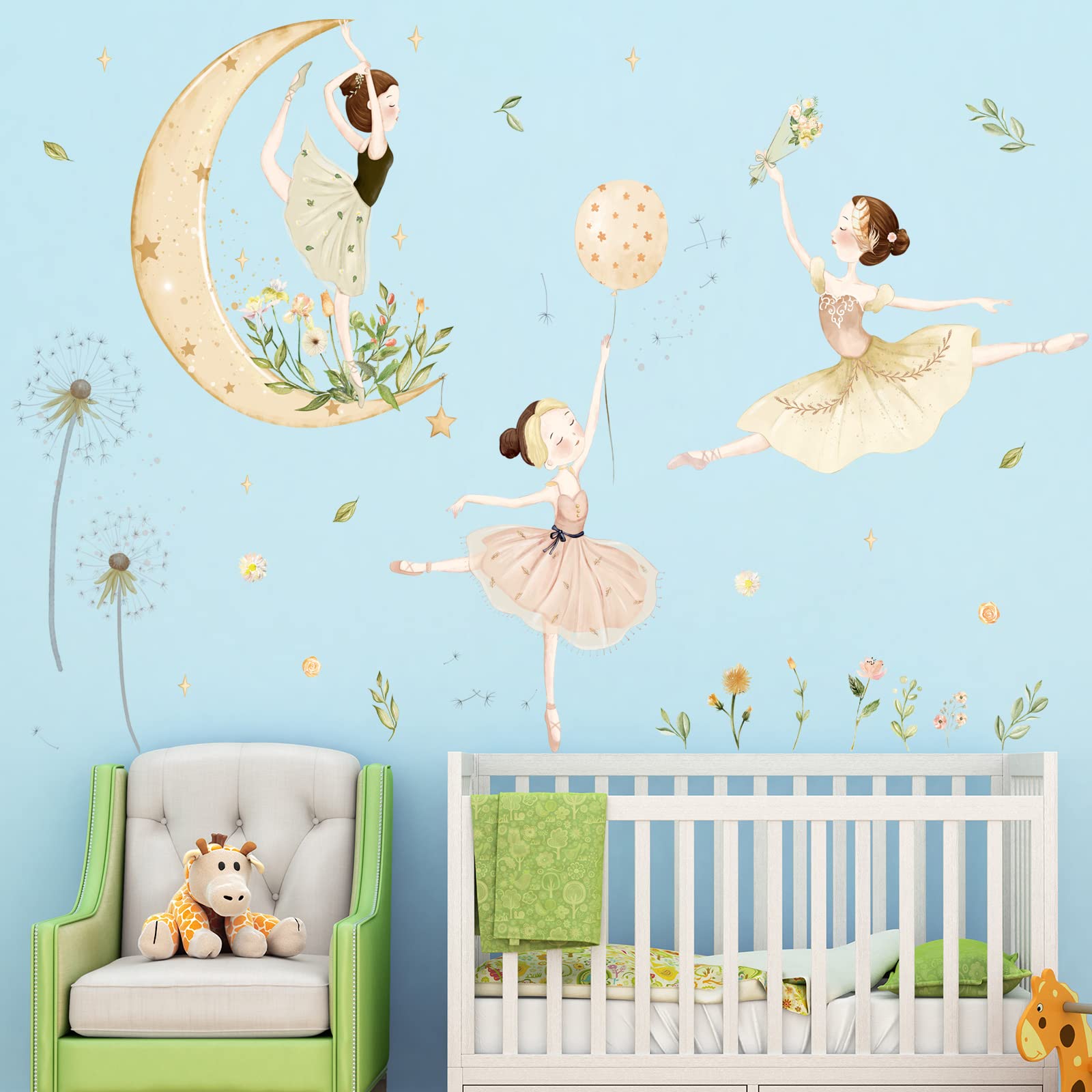 LiveGallery bedroom wall art featuring ballet girls for a playful touch