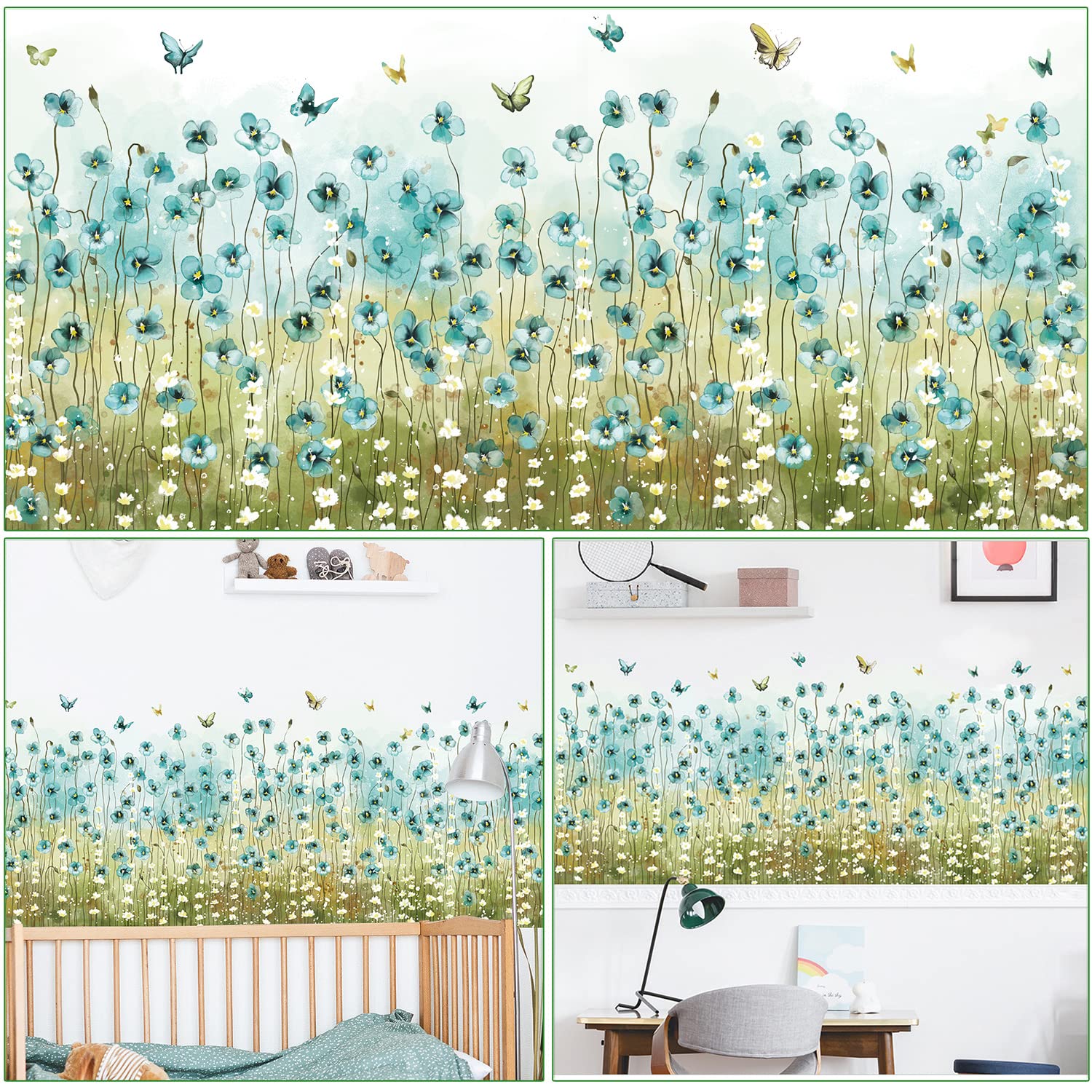 LiveGallery butterfly-plants wall decor creates playful nature vibes