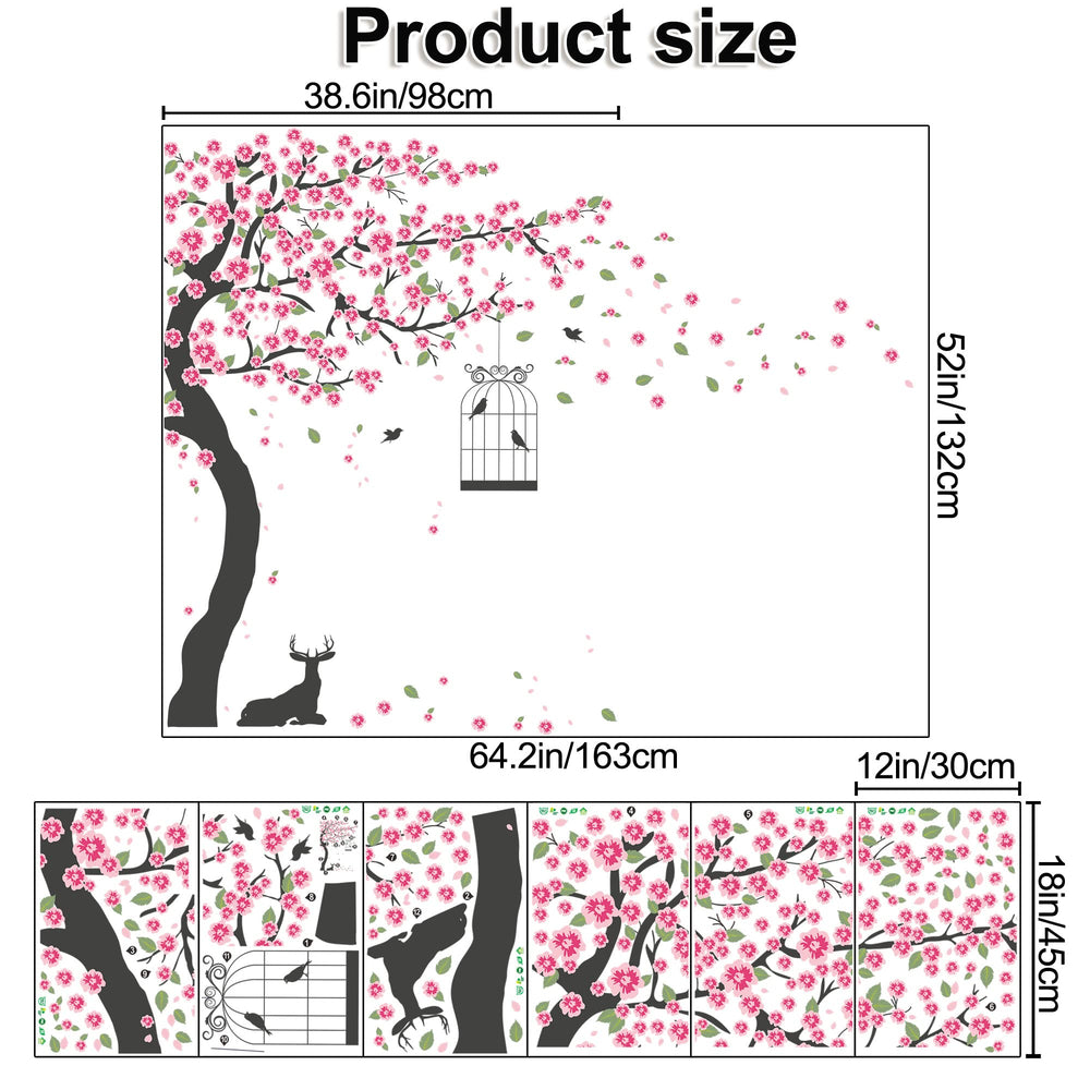 LiveGallery cherry blossom tree wall sticker suitable for nurseries