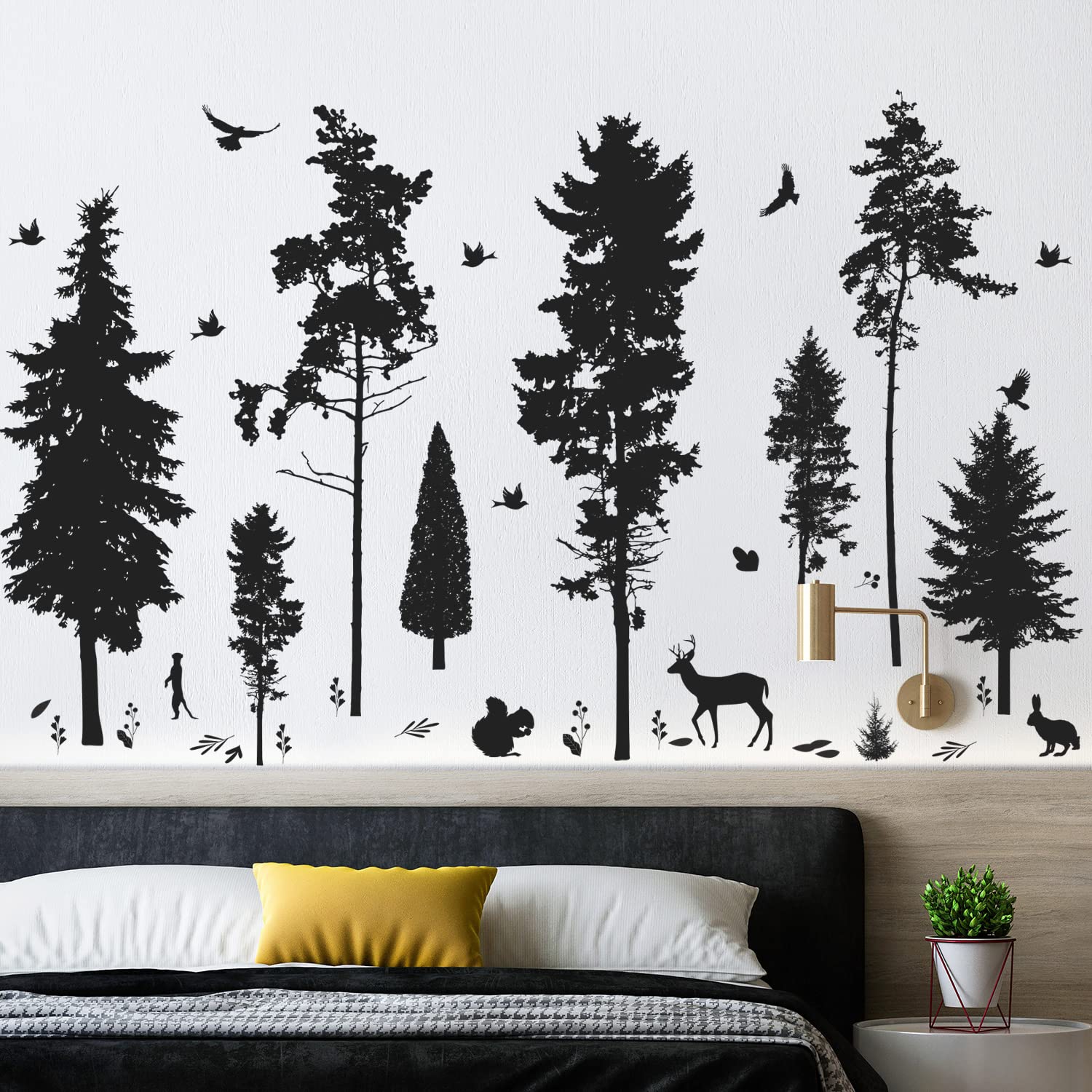 LiveGallery living room tree wall art enhances depth and atmosphere