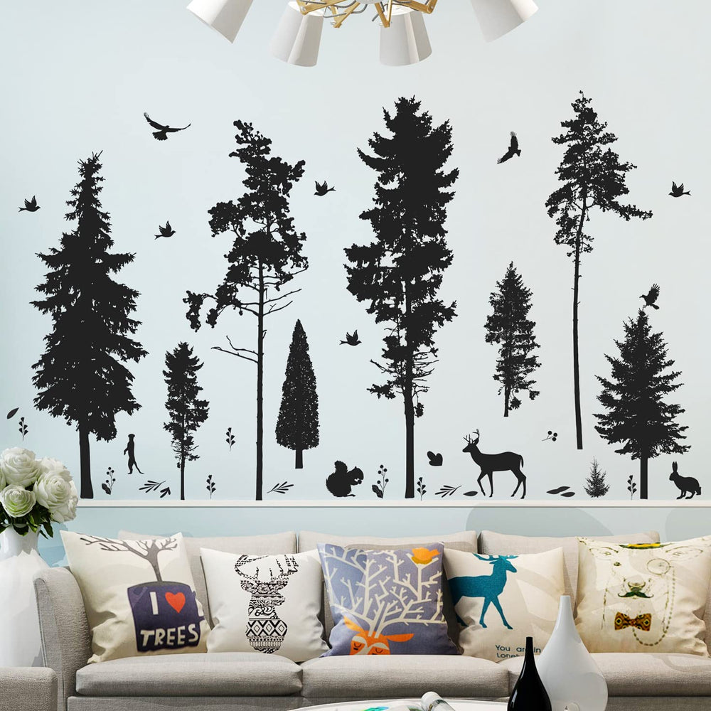 LiveGallery removable black vinyl wall sticker for quick decor updates