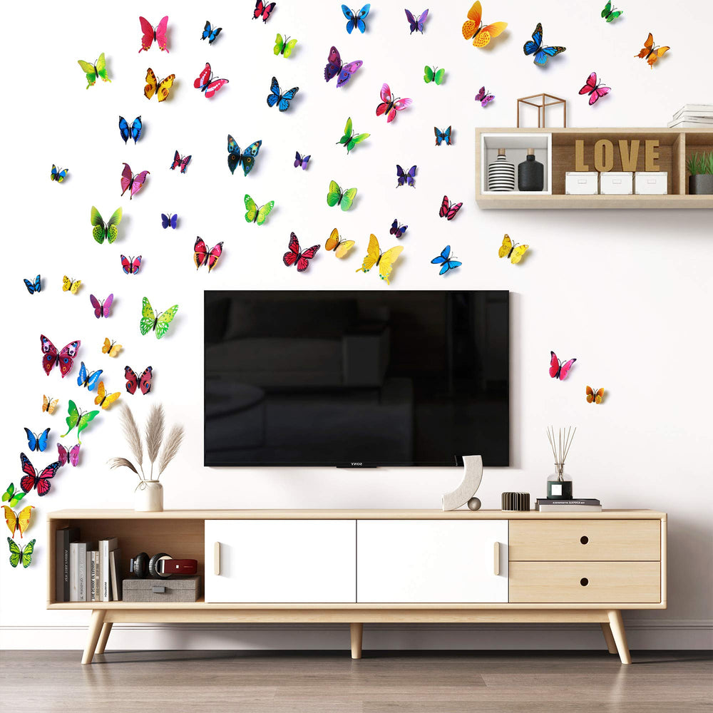 LiveGallery magnetic and adhesive butterflies for versatile mounting.