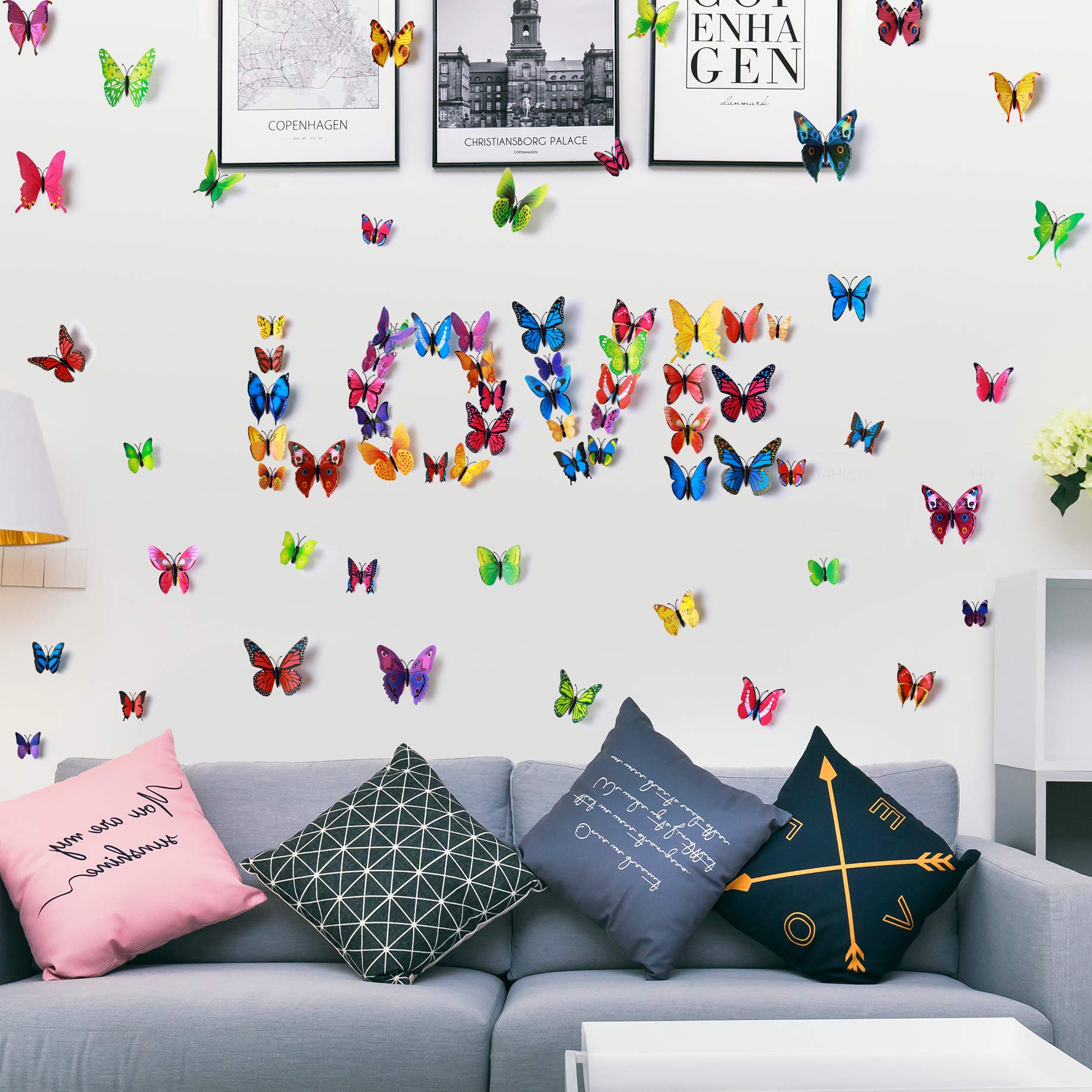 LiveGallery wedding party butterflies add elegant decor accents.