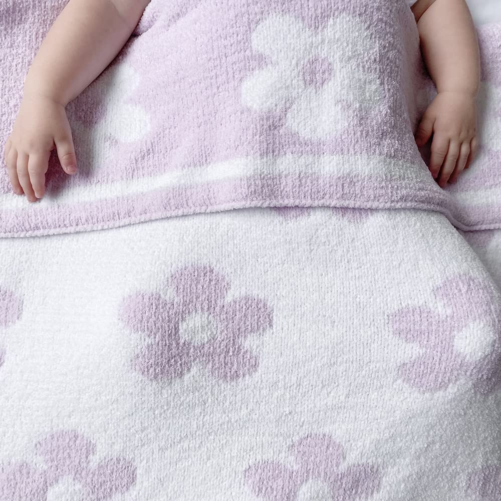 Living Textiles chenille baby blanket ready for crib and stroller outings