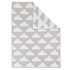 Living Textiles reversible blanket reveals soft chenille on one side and a smooth reverse