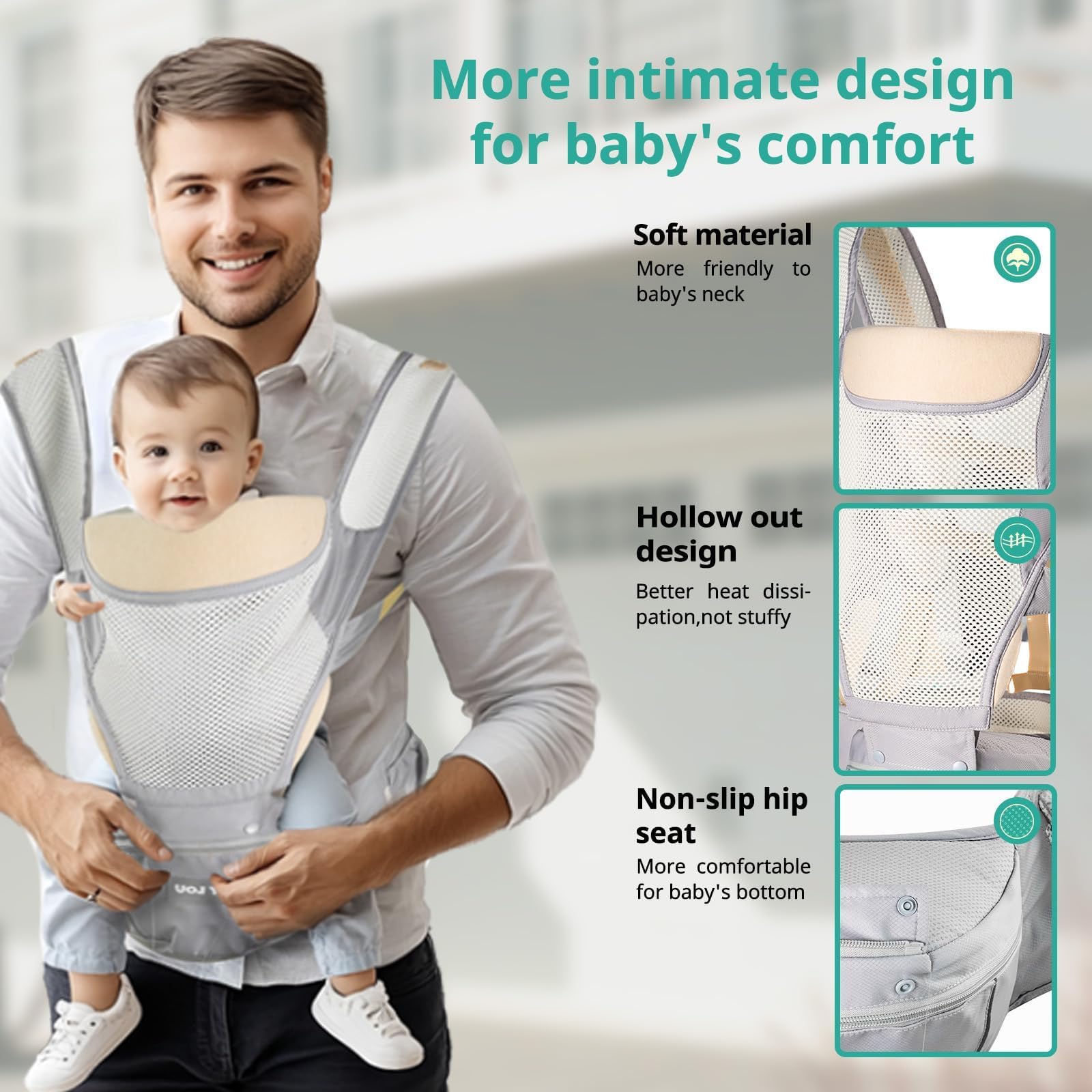 LiyLou supportive waist belt helps distribute weight evenly.
