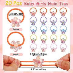 LIYAZHIL flower purple toddler hair tie smooths styling for playful braids.