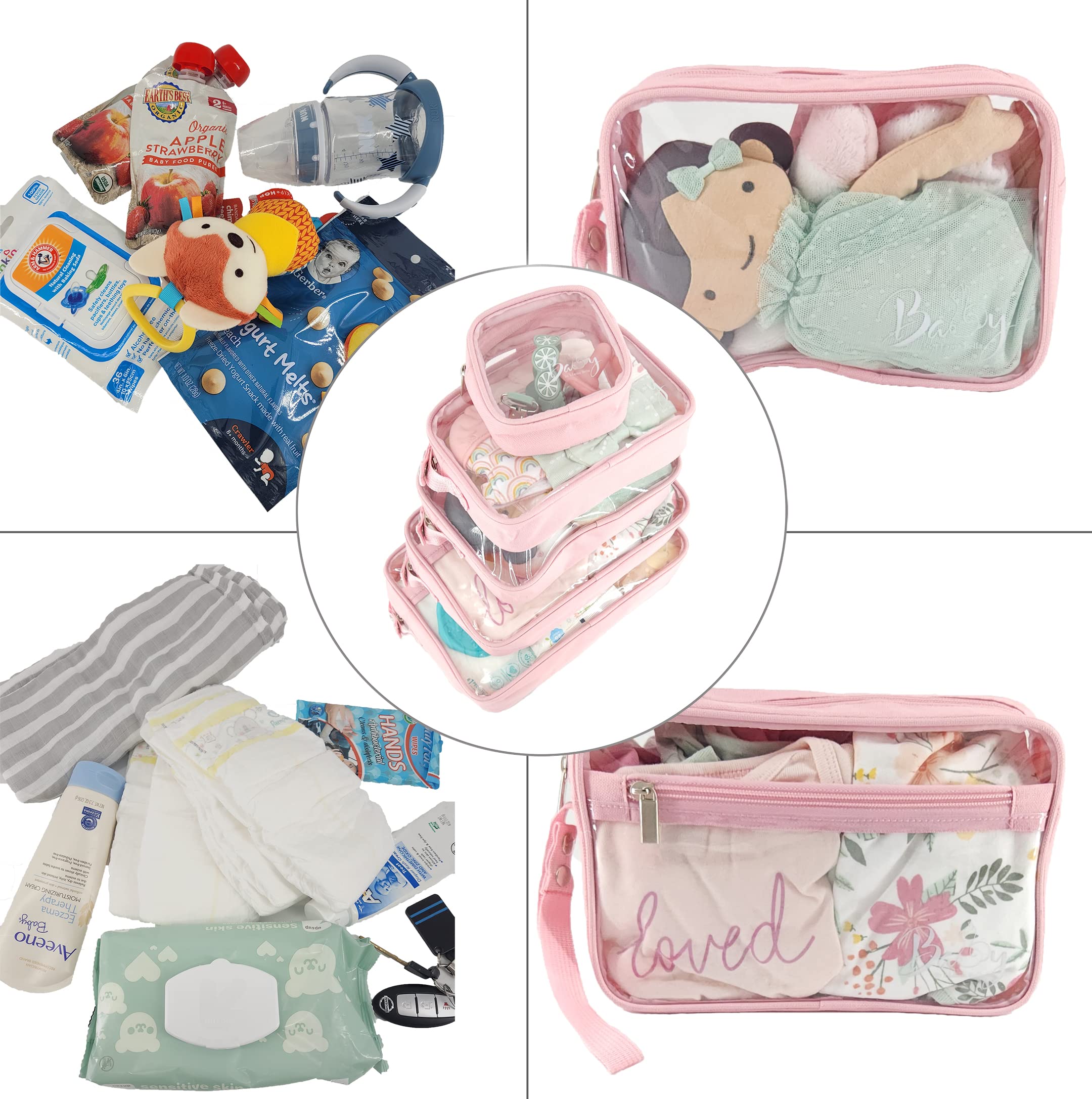 Llama Bella top front large bags holding blankets and diapers