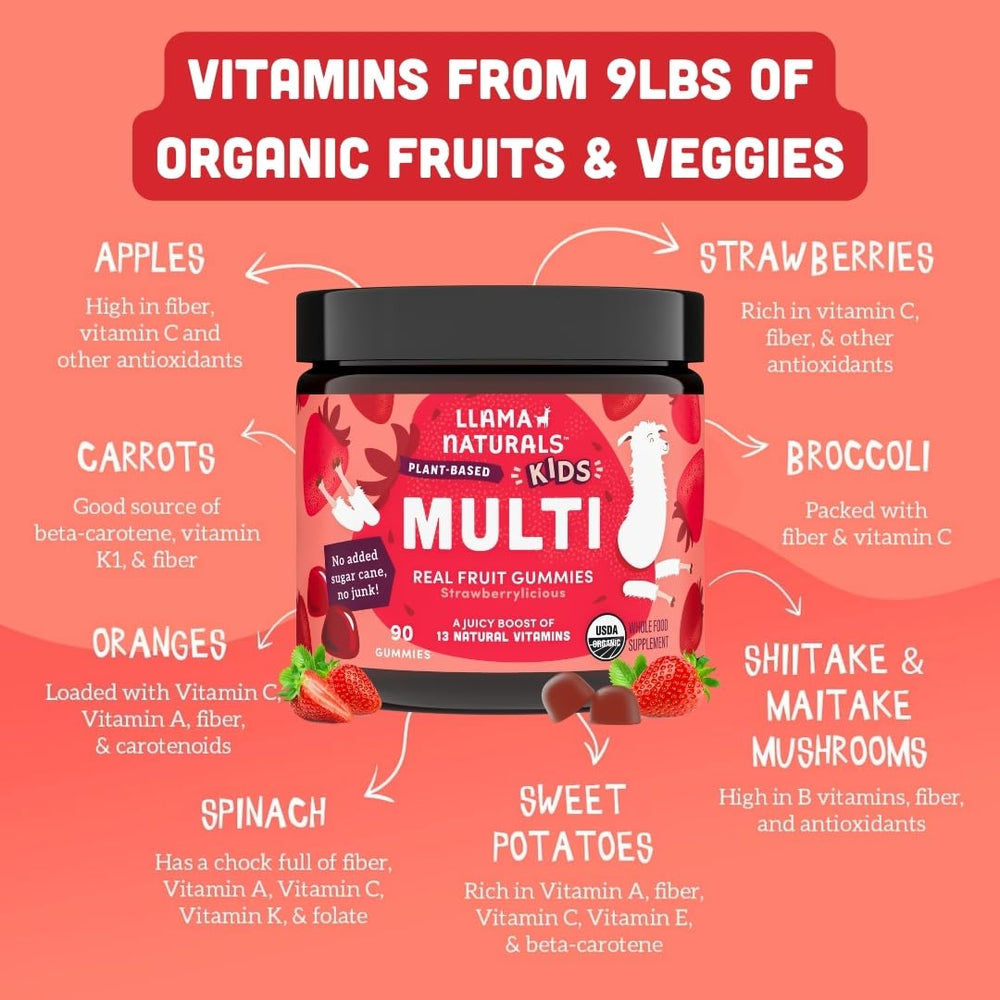 Llama Naturals allergen-free formula emphasizes vegan, non-GMO ingredients.
