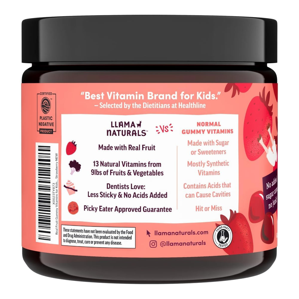 Llama Naturals Kids Multivitamin Gummies soft chew texture appeals to picky eaters