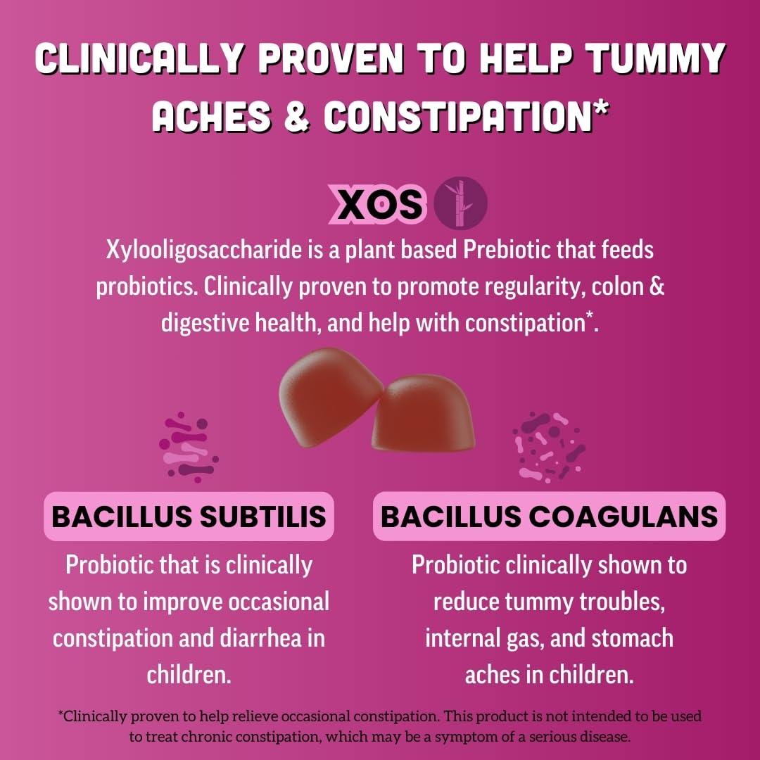 Llama Naturals kids probiotic gummies mixed berry highlight real fruit flavor