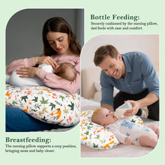 LLCJYYCY breastfeeding pillow demonstrates back and neck support.