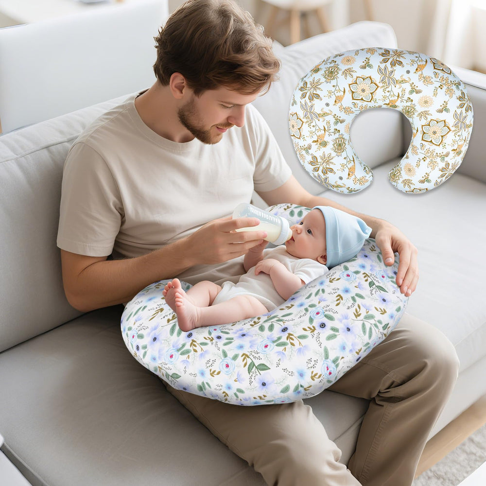 Machine washable nursing pillow cover by LLCJYYCY resists shrinkage and fading