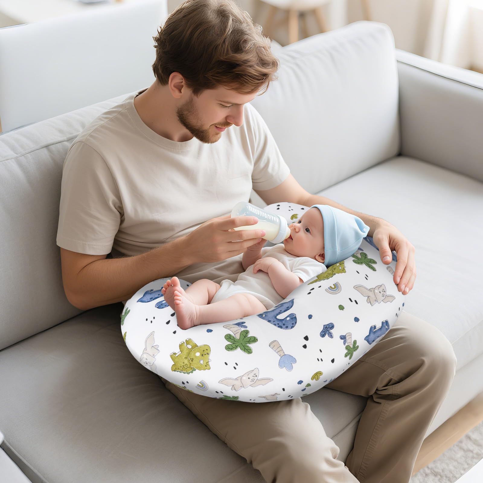 LLCJYYCY nursing pillow cover hypoallergenic fabric protects delicate skin