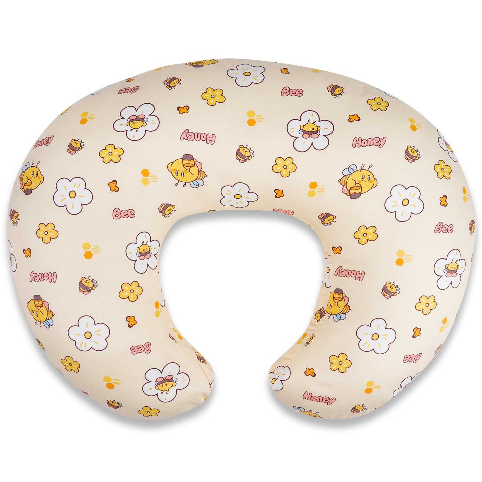 LLCJYYCY nursing pillow with ergonomic C-shape supports comfortable breastfeeding