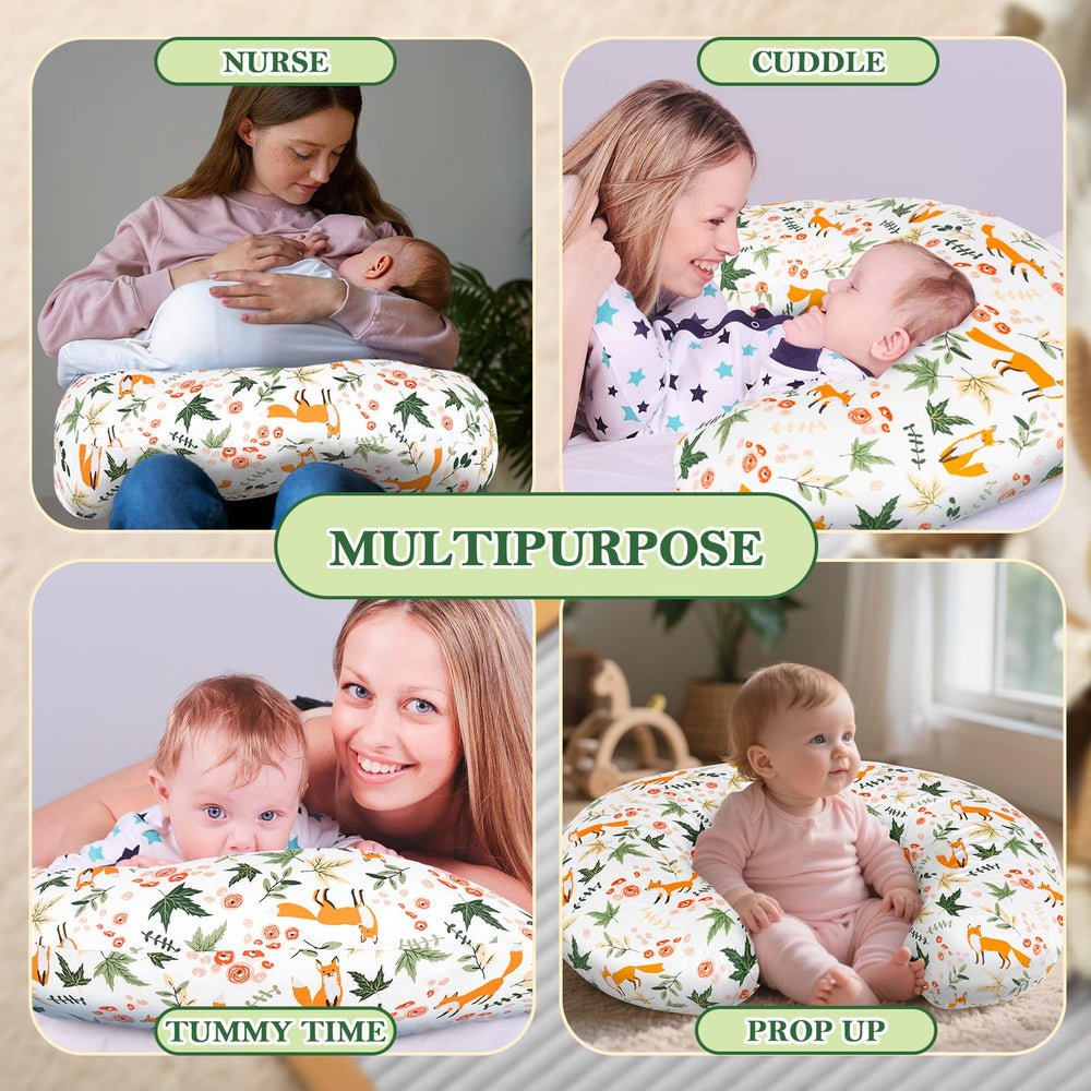 LLCJYYCY ergonomic nursing pillow design adapts for feeding and propping.