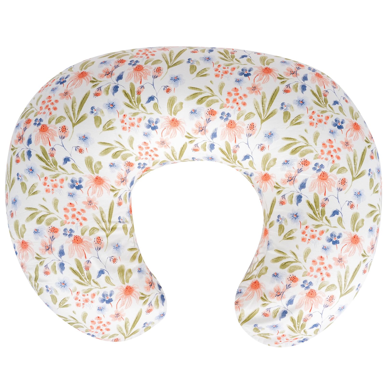 LLCJYYCY nursing pillow with green leaf cover for comfy feeding sessions.