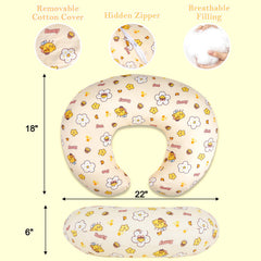 LLCJYYCY nursing pillow demonstrates height positioning for ideal baby height