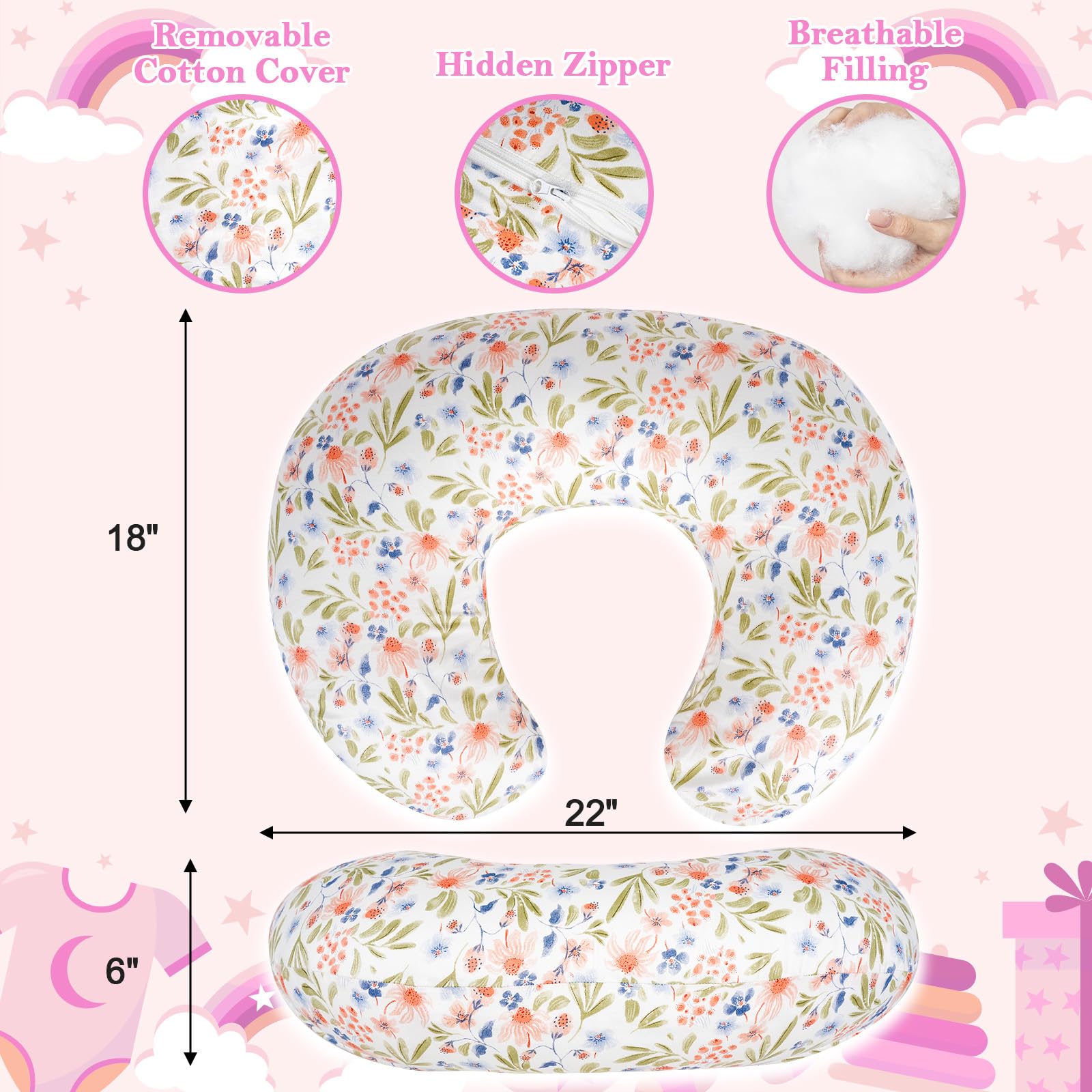LLCJYYCY removable, machine-washable cover for easy care.