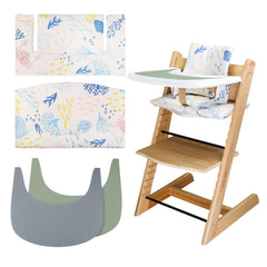LLHQAMT ocean animal cushion backrest for Tripp Trapp provides cozy support