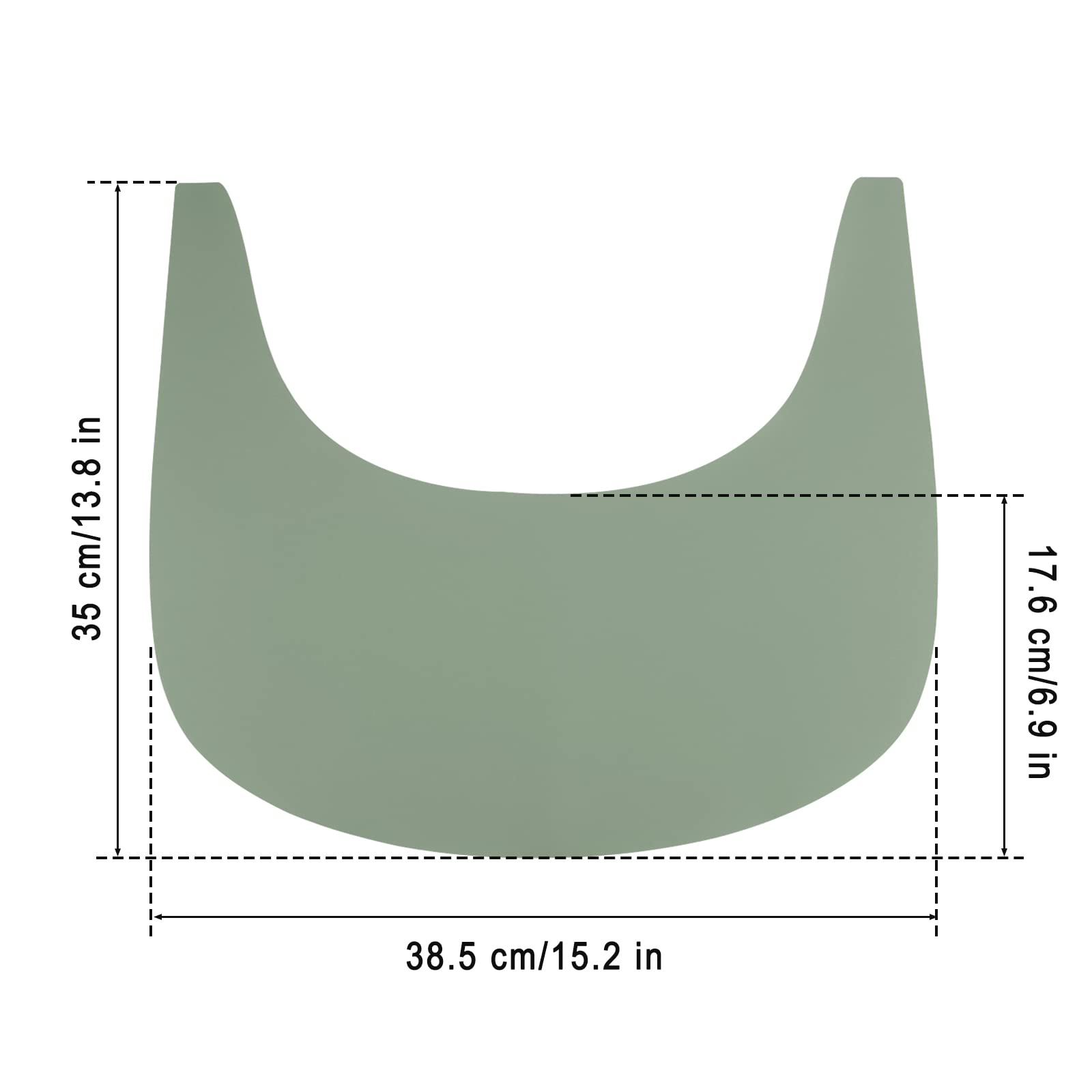 LLHQAMT portable high chair mat, lightweight and store-friendly