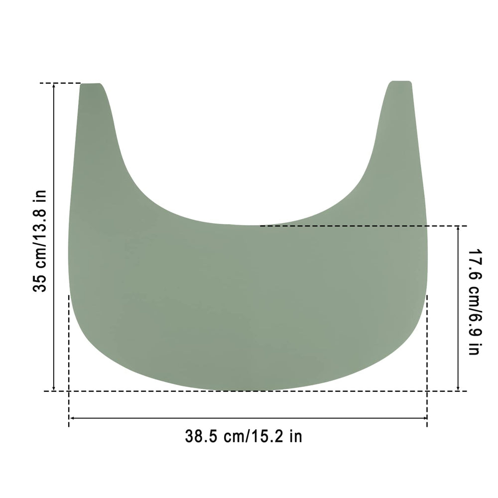LLHQAMT portable high chair mat, lightweight and store-friendly