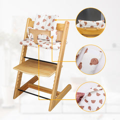 LLHQAMT Tripp Trapp cushion Anti-slip design – helps keep it in place