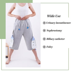 Lmaray pants show dual zip openings for quick access to catheter bags.
